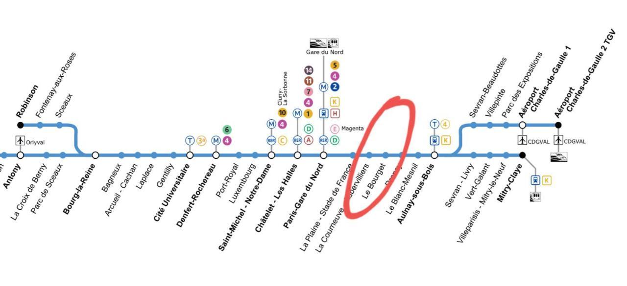 L'Eugene - 10Min Du Rer B Le Bourget, Parking, Wifi Drancy Exterior foto